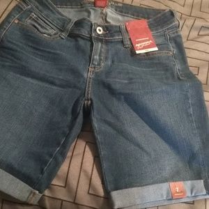 New denim shorts